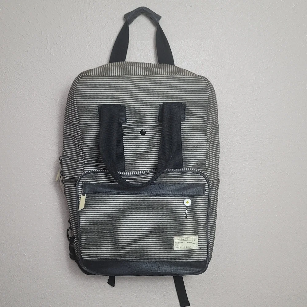 HEX INSTINCT CONVERTIBLE BACKPACK GREY WOVEN